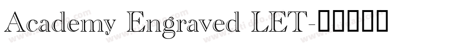 Academy Engraved LET字体转换